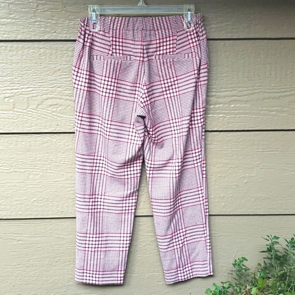 Old Navy Pink Plaid Pull On Pants 2P - Picture 5 of 8